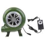 Galingas BBQ pūstuvas anglies kamino starteris BBQ ventiliatorius, rūkyklos ventiliatorius geležinis elektrinis pūstuvas AC100-240V 2900 RPM reguliuojamas 80W