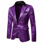 Vyri&scaron;kas auksinis blizgantis vakarėlio kostiumas Stage Singer Wedding Groom Striukė Master Coat S