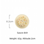 Keraminis dubens ir indų stalo serviravimas Naminių vaisių salotos Gėlių kalba Keraminis dubens serviravimo lėk&scaron;tė Buitinis dubuo ir patiekalas