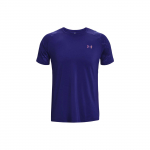 Under Armour Rush serijos reljefinis sportinis apvalios apykaklės trumpomis rankovėmis mar&scaron;kinėlis vyrams Tamsiai mėlynas 1376790-468 M