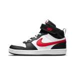 Nike Court Borough Mid 2 PS Balti Juodi Vaikų Sportbačiai University-Red DO5891-161 31