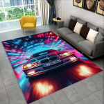 3D E36 lenktyninio automobilio motociklo kilimas kilimas svetainei miegamojo dekoras, vaikai žaidžia neslystantis dekoravimas sofai durų kilimėlis dovana 60x90cm( 23x35in )