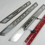 Skirtas Peugeot 5008 308 2008 3008 307 206 207 407 408 2008-2018 durelių slenksčio įbrėžimo plok&scaron;tės apsaugos slenksčio pedalo stiliaus automobiliui sidabras