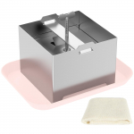 Nerūdijančio plieno tofu presas, sūrio gaminimo formelės, naminės tofu formelės su presavimo &scaron;luoste ir la&scaron;ų padėklu, tofu presavimo formelės virtuvei