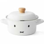 Fuji Emalinis Miffy veidelio indukcinis viryklės baltas tro&scaron;kintuvas, 15cm, balta