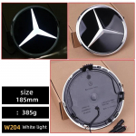 Automobilio priekinės grotelės žvaigždės emblema LED ap&scaron;viečiamas logotipas baltas &scaron;viesa Mercedes Benz C117 W204 W205 W213 W253 W166 W176 GLA GLAE