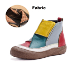 Natūralios odos batai Moteri&scaron;ki Storas padas Plu&scaron;iniai batai Žieminiai &Scaron;ilti Ankle Boots Moteri&scaron;ki Rudeninis Užtrauktukas Trumpas Chelsea Batai Boho Batai 39 gray