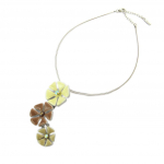 Les Tr&eacute;sors De Lily [E0392] - Collier Cr&eacute;ateur 'Mimosas' beige taupe smėlis