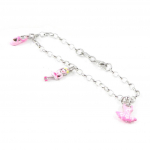 Suzette et Benjamin [H9140] - Bracelet Enfant 'Ballerine' rose S&B