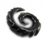 Les Tr&eacute;sors De Lily [J4120] - Spirale acrylique noir 10 mm