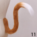 1vnt Fox Cosplay Upturned Accessories Cat Tail Long Pliu&scaron;inis modeliavimas Žvėris vaikams Lolitos kostiumas vilkas