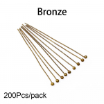 50-200 vnt./partija 16 20 25 30 40 50 mm Auksiniai metaliniai rutuliniai smeigtukai papuo&scaron;alams gaminti. 16mm