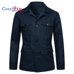 Cozy Up Vintažinės kelios ki&scaron;enės Vyri&scaron;kos striukės Paltas Lauko Kempingas Krovinių Karinis Chaquetas Didelio dydžio vyri&scaron;ki drabužiai