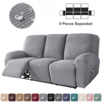 1 3 vietų atlenkiama sofa su vandeniui atstumiančiu užvalkalu Vienspalviai fotelių užvalkalai Ne&scaron;varumams atsparus sofos užvalkalas Svetainės baldams