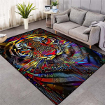 Madingas tigro ra&scaron;to kilimas ant grindų 3D gyvūnų spausdintas didelis kilimas svetainė, mink&scaron;tas vonios kilimėlis, sugeriantis neslystantis 40x120cm