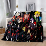 Naruto antklodė Auk&scaron;tos kokybės flanelinis &scaron;iltas mink&scaron;tas pliu&scaron;as ant sofos lovos antklodė, tinka oro kondicionavimo antklodė. 180x230cm
