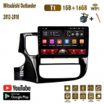 10 colių Android automobilio radijas, skirtas Mitsubishi Outlander 2012-2018 automobiliniam multimedijos vaizdo grotuvui GPS navigacija WIFI 1+16GB