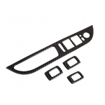 Anglies pluo&scaron;to automobilio lango jungiklio mygtukas, pakeliamas valdymo skydelio rėmo dangtelio lipduko apdaila, skirta BMW 5 serijos E60 E61 2004 2005 2006 m. A