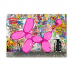 Graffiti balionas, &scaron;uo, aliejinė tapyba Pop Art Plakatas drobė Abstrakčių paveikslėlių spausdinimas Svetainės freska Namų dekoravimas 21cm&times;30cm NoFrame