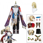 Anime žaidimas Kaveh cosplay kostiumas vyrams Helovino uniforma perukas pilnas komplektas Sumeru Anemo kostiumas XXL-(Full set+wig)