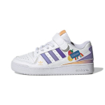 Adidas Forum Low J Vaisiai ir Vaivoryk&scaron;tės Lopai Vaikų Sportbačiai White Cloud-White Light-Purple GY8210 31