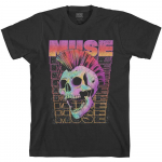 Muse Mowhawk Kaukolė Unisex Mar&scaron;kinėliai S