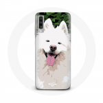 Coque pour Samsung Galaxy A70 Samoy&egrave;de Blanc Race de chiens