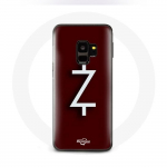 Coque pour Samsung Galaxy S9 Plus Ozark Saison 4 Logo Z Blanc Fond Rouge balta