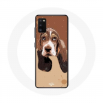 Coque pour Oppo A16 Basset Hound chien visage