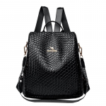 Nauja populiari austinė odinė kuprinė Daugiafunkcinė nuo vagystės studentų kuprinė kelioninė kuprinė studentams juoda