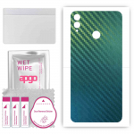 apgo Protective Skin Sticker for the back compatible with Honor 8X, Wrap Film, Foil, Vinyl - Pattern Carbon Chameleon CAKA1