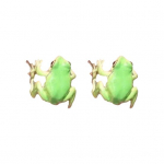 1 pora kūrybingų juokingų varlės formos ausų segtukų, mielų ry&scaron;kios i&scaron;vaizdos moteri&scaron;kų gyvūnų poza, auskarai, papuo&scaron;alai, dovana Frog