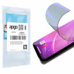 apgo Anti-Blue 9H Hybrid protective glass compatible with ZTE Blade A34, flexible nano glass, great replacement for tempered glass, scratch-resistant,