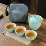 &bdquo;TravelTea&ldquo; rinkinys ne&scaron;iojamas lauko stovyklavimo arbatos ruo&scaron;imo įrankis Vienetiniai &bdquo;Kung Fu&ldquo; arbatos indų rinkiniai Geriausia dovana arbatos kultūros mėgėjams dovanų rinkinys
