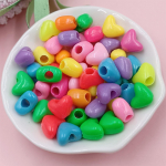 &Scaron;irdelės formos karoliukų mi&scaron;rios spalvos apyrankės aksesuarai 50/100 vnt. pentagramos vėrinys auskarų aksesuarai akriliniai drugeliai laisvi karoliukai auskarai karoliukai Heart shaped