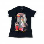 Koszulka T-shirt męski Spencer's czarny nadruk XL