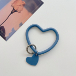 &bdquo;Anti-Lost Love Heart&ldquo; raktų pakabukas Mobiliojo telefono dirželis Žiedas pakabukas Telefonas Pakabinamas dirželis Mink&scaron;tas silikoninis apyrankės apyrankės priedai