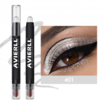 Metallic Shimmer Eyeshadow Stick Waterproof Long-Lasting eyeshadow Cream Champagne & Brown Eye Pencils Multi-use eyeshadow pen Highlight eyeliner 1#