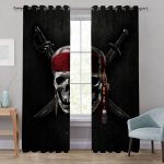 3D Motociklo Pora Seksualus Skeletas Grožis Panko &Scaron;e&scaron;ėliavimas Miegamojo Virtuvės Langų Užuolaidų Rinkinys Svetainei 2 Vnt. 100W130H(CM)40x51in&Rod Pocket