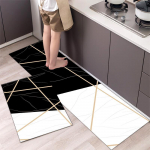 Mados paprastas &scaron;iaurieti&scaron;ko stiliaus virtuvės kilimėlis kiliminė danga House Hold Carpet Modernus namų dekoras 40*60cm+40*120cm