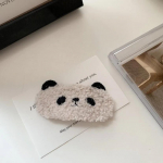 Animacinis Pūkuotas Vaikų Mergaitės Plaukų Segtukas Juokingas Gyvūnas Panda Triu&scaron;is Kirpčiukų &Scaron;oninis Segtukas Pliu&scaron;inis Rudens Žiemos Mergaitės Plaukų Segtukas Vaikų Galvos Apdangalas