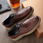 Vyri&scaron;ki laisvalaikio batai Klasikiniai prabangūs Auk&scaron;tos kokybės vyri&scaron;ki suknelės batai Ruda Juoda Patogūs odiniai batai vyrams 38 juoda