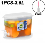 3,5 l didelės talpos ąsotis &scaron;altam vandeniui &Scaron;altas virdulys su kraneliu &Scaron;aldytuve Ledinių gėrimų dozatorius &Scaron;aldytuvas ir kranelis 3.5L