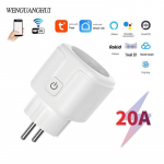 &bdquo;WiFi Smart Plug&ldquo; su Europos standartiniu lizdu, valdymu balsu, nuotoliniu valdymu per mobilųjį telefoną ir laikmačio funkcija 20 Meter