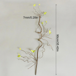 1 vnt. realisti&scaron;kos medžio &scaron;akos su lapais, lanksčios, 35 , pasidaryk pats, dirbtinė &scaron;akelė, stiebas, 90 cm, mirusio medžio vijoklis, vestuvių, namų dekoras, dirbtinis rotangas 90*0.7mm