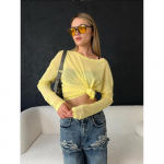 Hirsionsan 2025 Basic Lio celuliozės mar&scaron;kinėliai moterims pavasariui vasarai ilgomis rankovėmis laisvi apatiniai mar&scaron;kinėliai moterims kasdieniai megzti mink&scaron;ti moteri&scaron;ki vir&scaron;ūnės S/M balta