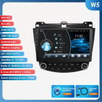 Ossuret Carplay AI balsu Android automobilio radijas GPS navigacija Honda ACCORD 7 2003 - 2007 Multimedia RDS BT USB DVR AHD kamera I&scaron;manusis ekranas W5 8Core 4G 64G AI