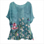 Plus size XL-7XL Summer Trendy T Shirt Women's 3d Printed Top 7XL