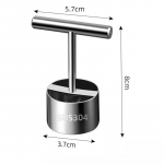 &bdquo;Apple&ldquo; kriau&scaron;ių &scaron;erdies pjoviklis nerūdijančio plieno vaisių &scaron;erdies kauliukų &scaron;alinimo atskyriklis virtuvės priedams, įtaisams S sidabras