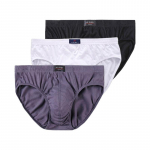 3 vnt. vyri&scaron;ki apatiniai medvilninės kelnaitės patogios kelnaitės seksualios kelnaitės vienspalvės apatinės kelnės didelis dydis L XL 2XL 3XL 4XL 5XL 6XL 7XL L